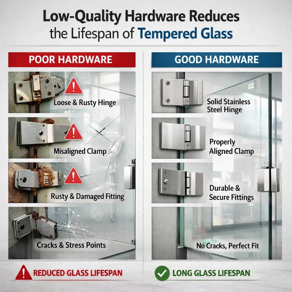 The Role of Low Quality Hardware in Reducing the Lifespan of Tempered Glass